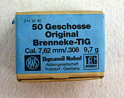 RWS Geschosse Brennecke TIG 7,62mm - .308 9,7g