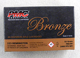 PMC Bronze .223 Rem 55gr FMJ-BT