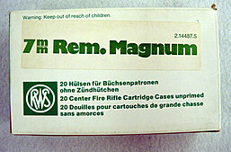 RWS Hülsen 7mm RemMag - 40 Stück