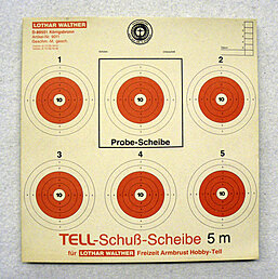 50 Stck. Hobby Tell Schuss-Scheibe 5 m von Lothar Walther