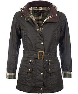 Barbour Parceval Hooded Wax Jacket - Damenwachsjacke
