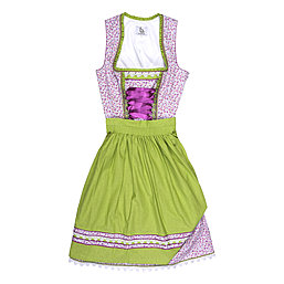 Bergweiss Mididirndl Blumenmuster