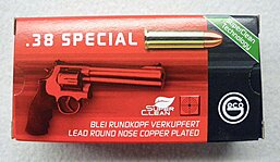 Geco .38 Spec. Blei RK verkupfert SX 158 grs. - Revolvermunition