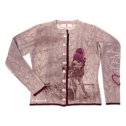 Zaubermasche Strickjacke Bambi mit Mtze