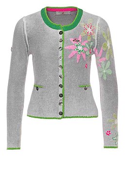 Zaubermasche Strickjacke mit Blumenmuster