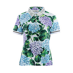 Zauberblume Polo-Shirt Hortensien - Damenshirt