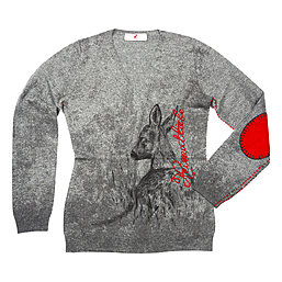 Zaubermasche Pullover Bambiprint und Patches