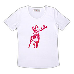 Zaubermasche Shirt Hirsch pink