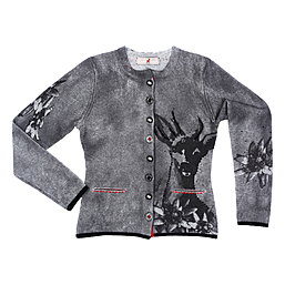 Zaubermasche Strickjacke Bock und Edelwei