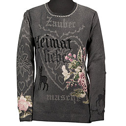 Zaubermasche Pullover Print und Strass